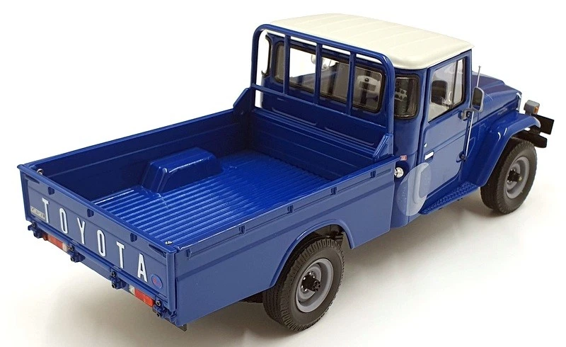 Kyosho escala 1/18 diecast 08958BL - camioneta Toyota Land Cruiser 40 - azul Foto 2 de 4
