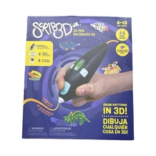 SCRIB3D Junior 3D Printing Pen Set for Kids w/ Filament Activity Guide USB Cable