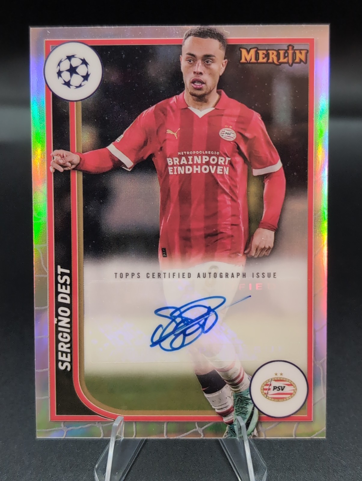 2023-24 Topps Merlin Uefa Club Competitions - Autographs Sergino Dest #AU-SD...