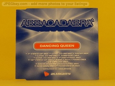 ABBACADABRA DANCING QUEEN (L84) 9 Track CD Single including Picture Sleeve ALMIG