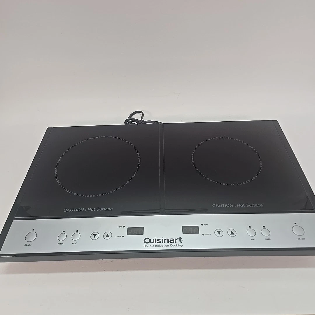 Cuisinart ICT-60 Double Induction Cooktop Black 8 Heat Levels Left Burner 5 Righ
Opens in a new wind