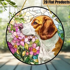 Stained Glass Style Beagle Acrylic Suncatcher Dog Suncatcher Decoration Gift