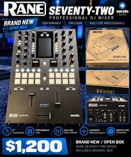Rane SEVENTY-TWO Serato DJ 2-Channel Mixer Black, Crossfader, 3-Band EQ