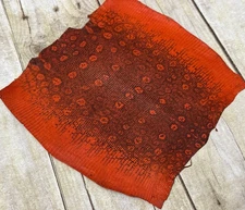 Orange Genuine Ring Lizard Leather Hide Exotic Skin Teju Tegu Iguana real 232