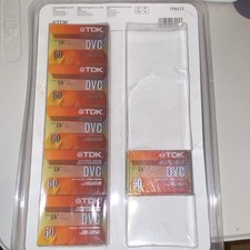 6 pcs TDK Mini DV DVC60 60 Min Recordable Superior Grade Camcorder Tapes