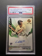 Lee Jung Hoo 2024 Topps Pristine Autograph Green Refractor Limited 150
