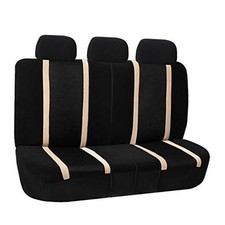 Sports Car Seat Cover Split Bench Automotive Seat Cover fits Beige Rear Set