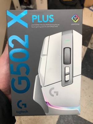 new! Logitech G502 X PLUS Wireless Gaming Computer PC Mouse - White Sealed