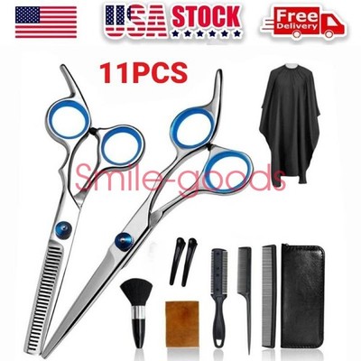 Professional Hair Cutting Thinning Scissors Barber Shears Hairdressing Salon Set