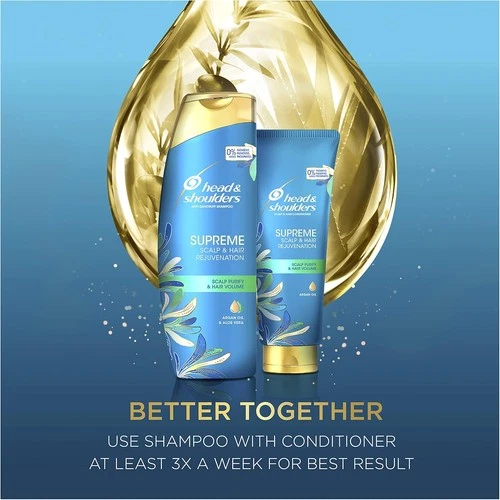 Head & Shoulders Supreme Scalp Shampoo Argan Oil & Aloe Vera 18.6oz