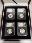 50th Anniversary JFK Half Dollar Silver Set of 4 - 2014 PF70 & SP70 90% Silver