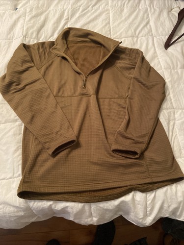 USMC FROG WAFFLE GRID FLEECE PULLOVER 