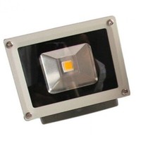 Led Spot Outdoor Baustrahler Objektstrahler, Grau, 10W, Dimmbar, IP65 - GrÜN