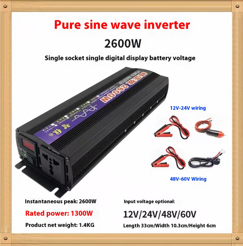 12V/24V/48V/60V6000W/8000W auf 110V oder 220V-240V reiner Sinus Wechselrichter - Bild 8 von 13