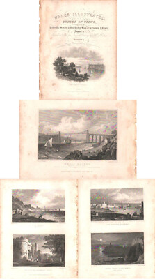 ANGLESEY GRUPPE X 6 NACH H GASTINEAU EX WALES ILLUSTRIERT UM 1830, 1830 & 1831