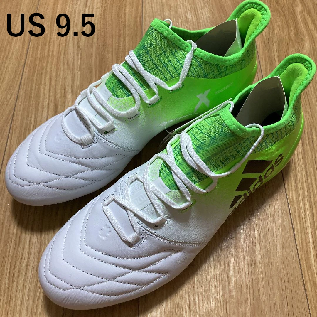Adidas Mens X 16.1 FG/AG LE US 9.5 BB5843 White×Green Soccer Cleats Spikes  [New]