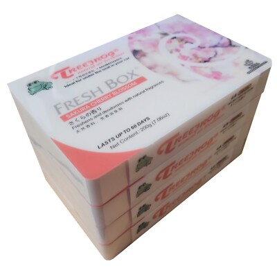 Tree frog Fresh Box (XTREME FRESH) 4-packs Sakura Cherry Blossom Car Freshener