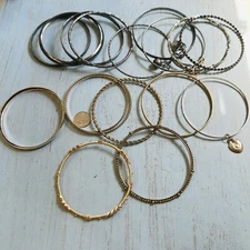 Bangle Bracelets Lot See Description For Details