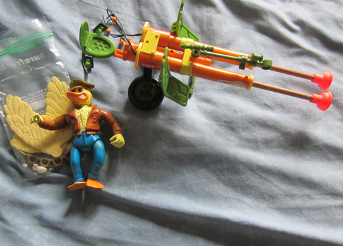 TEENAGE MUTANT NINJA TURTLES 1989 TMNT DOUBLE BARREL CANNON & ACE DUCK 1ST ED