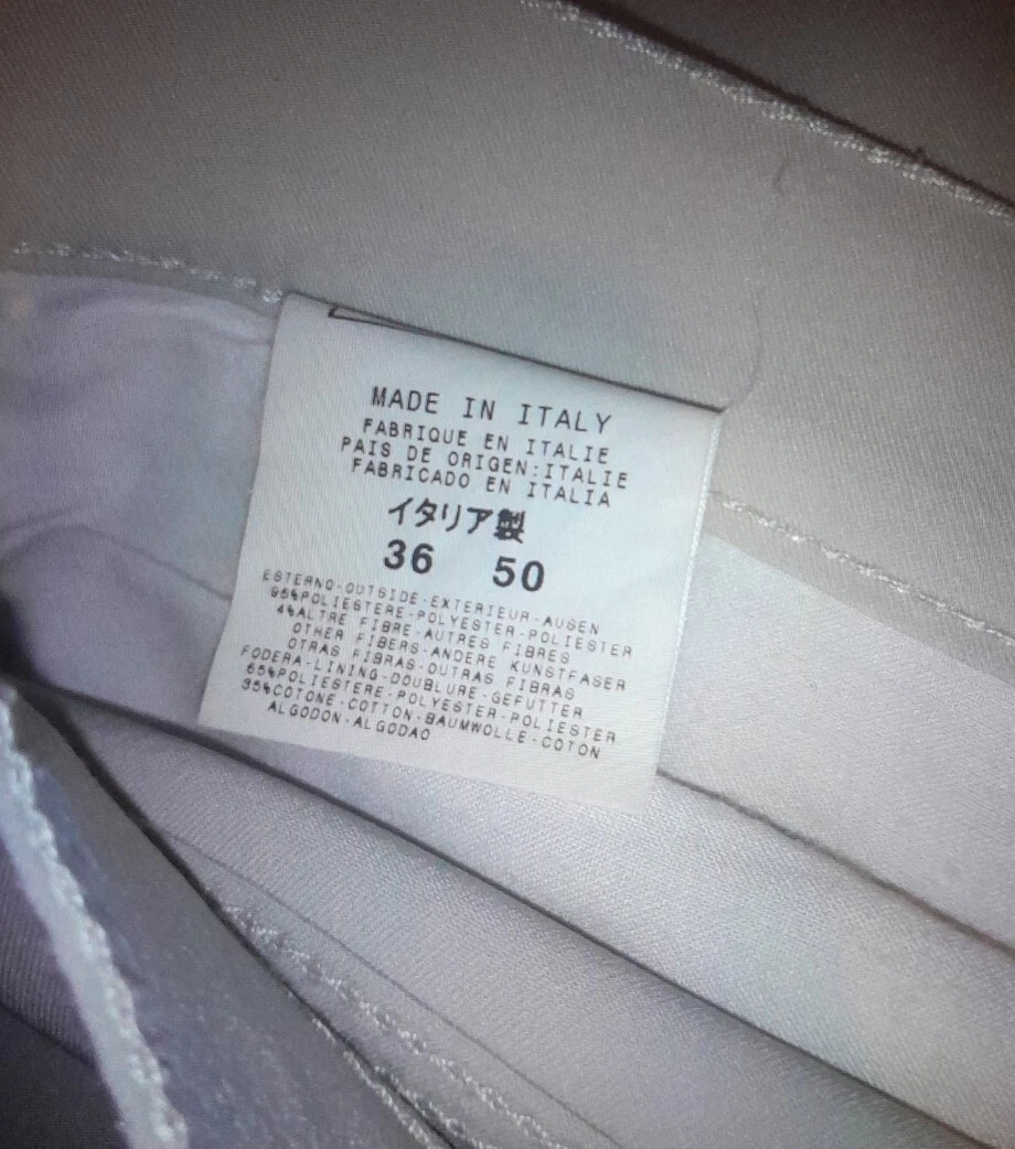 Versace pantaloni gamba dritta grigio chiaro