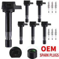 Ignition Coil & Spark Plug for Honda Odyssey Crosstour Accord Acura RL TL TSX V6