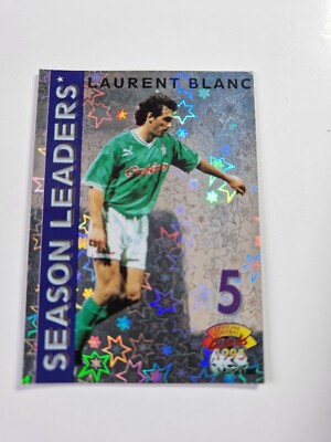 LAURENT BLANC French Panini 1995 Season Leader insert