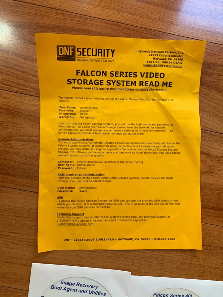 DNF Security Falcon Series Video Storage System - Dynamic Network Factory remote - Image 4 of 4