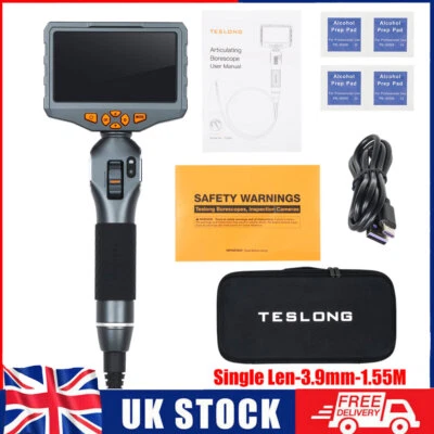 TESLONG TD500 3.9MM Lens Endoscope Inspection Camera with Articulating Borescope