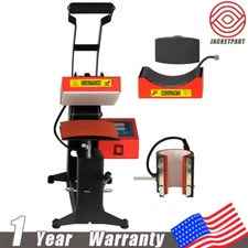 Heat Press Machine 3 in 1 Combo Presses w/ Digital Control Box for Cap Label Cup