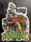 VINTAGE MOPAR MANIAC 10” PORCELAIN RAT FINK MUSCLE CAR GAS OIL SIGN