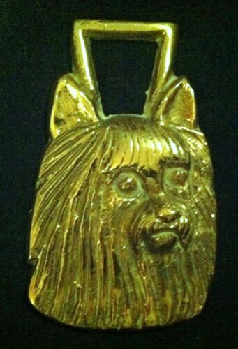  AUSTRALIAN SILKY TERRIER Freestanding Horse Harness Brass WOW YOUR WALLS! Silky - Picture 1 of 2