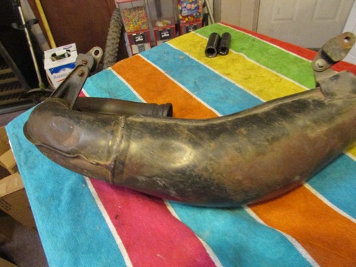 1990 Yamaha YZ125 YZ 125 OEM Exhaust Pipe 3SR-14610-00-00 Expansion Chamber - Picture 4 of 10