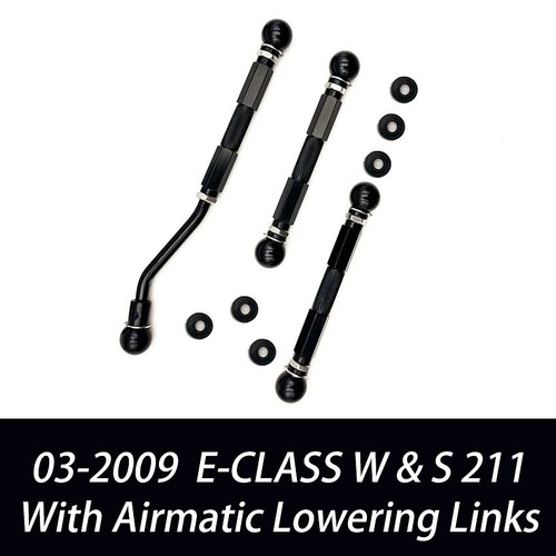 For 2003-09 MERCEDES BENZ E CLASS ADJUSTABLE LOWERING LINKS SUSPENSION KIT W211 - Picture 8 of 9