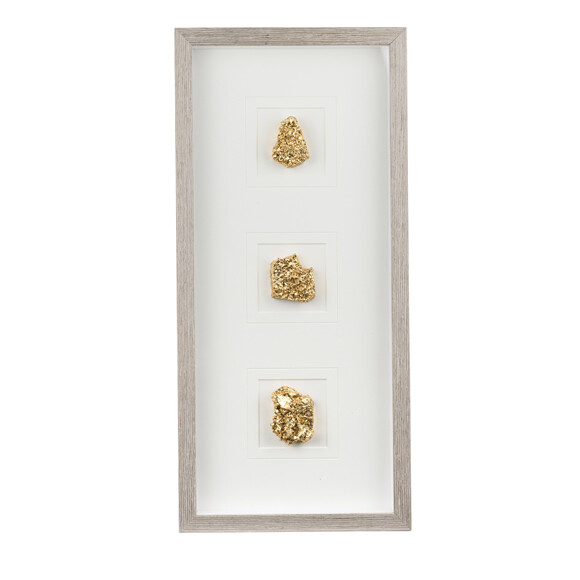 Natural Stone Framed Wall Art Shadow Box 12x26" 44229 eBay