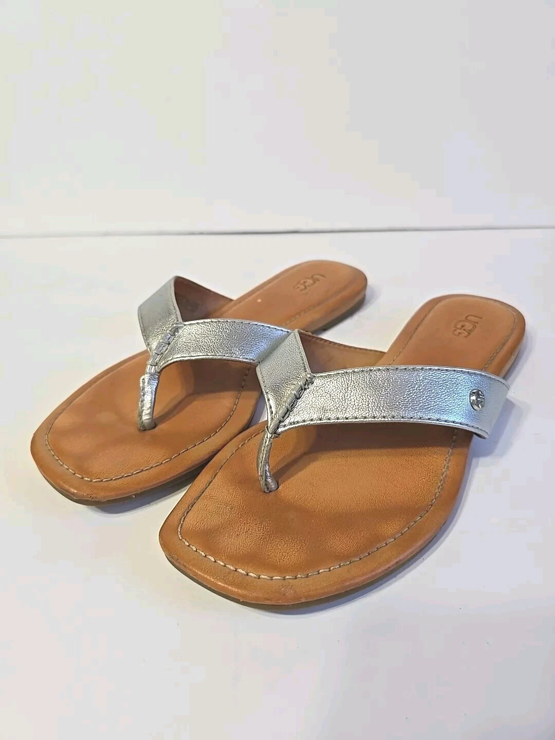 Sandali con cinturino in argento UGG Tuolomne taglia 7