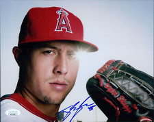 Tyler Skaggs Los Angeles Angels Signed 8x10 Matte Photo JSA Authenticated