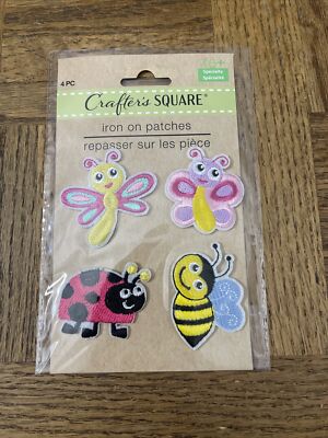 Patch Crafters Yellow Crafters Square Iron On Patches | eBay