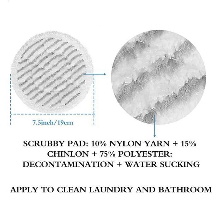 Almohadillas de fregona de vapor de repuesto para Shark S7000AMZ S7001 S7001TGT Steam S7000 Foto 3 de 4