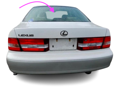 Fits: 1997-2001 Lexus ES 300 - 4 Door Sedan Rear Window Back Glass