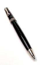 Montegrappa Piacere Jet Black Ballpoint Pen ISPYRBBC and Pouch (No Papers)
