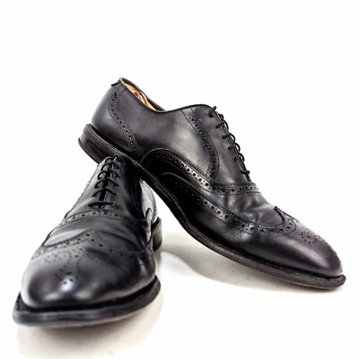 Black Allen Edmonds Chester Wingtip Leather Dress Shoes sz 13 D s-l400.jpg main image 3
