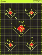 18 x 24 inch - Sight in Splatter Target - Easily See Your Shots Burst Brigh...