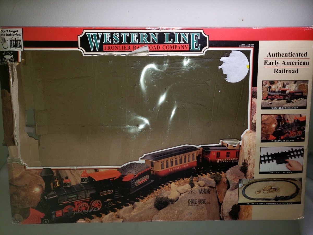 VINTAGE RARE WESTERN LINE FRONTIER RAILROAD COMPANY TRAIN SET | eBay