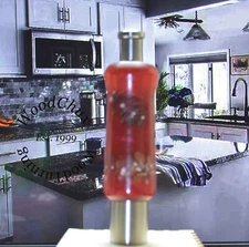 Pepper Mill Grinder Handy One Peppermill Pine Cones & Resin Handmade VIDEO 923a