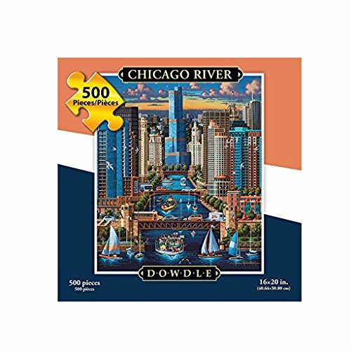 ERIC Dowdle Jigsaw Puzzle " Chicago River " 500 Piece / 16" X 20