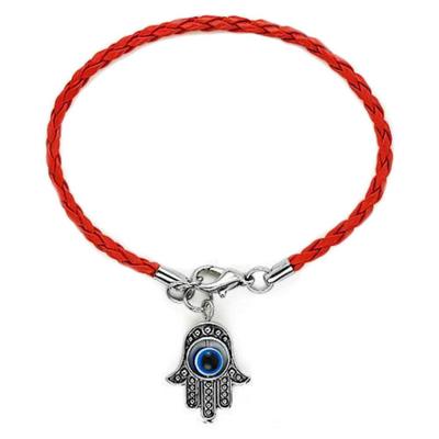 Bracciale Sacro Hamsa Mano Malocchio Blu Intrecciato STRING - Foto 9