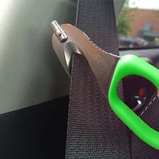 2 PACK - GREEN SuperVizor XT Auto Escape Tool Seatbelt Cutter Window Breaker
