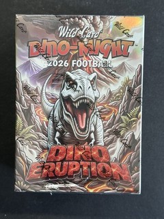 2026 Wild Card Dino Might Football Dino Eruption Factory Sealed Box