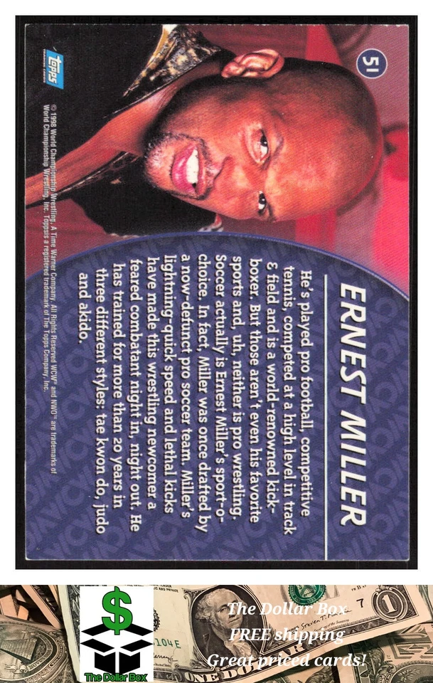1998 Topps WCW/nWo #51 Ernest Miller - - Image 2 of 2