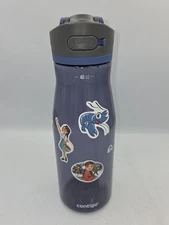 Contigo Ashland Autospout 40oz Blue Plastic Bottle With Lid, Straw, And Lock